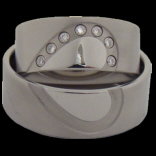 Titanring mit Gravuren Diamant